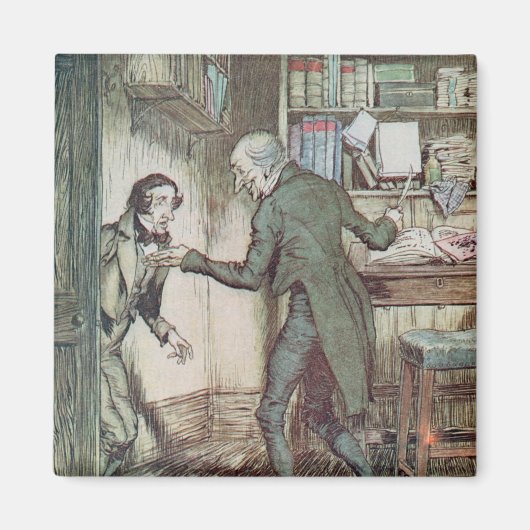 Scrooge und Bob Cratchit Magnet (Vorne)