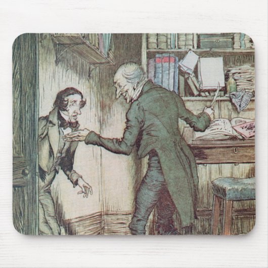 Scrooge und Bob Cratchit Mousepad (Vorne)