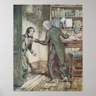 Scrooge und Bob Cratchit Poster