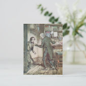 Scrooge und Bob Cratchit Postkarte (Stehend Vorderseite)