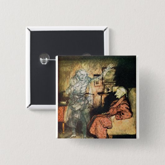 Scrooge und der Geist von Marley Button (Vorne & Hinten)