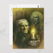 Scrooge und Ghost Postkarte (Vorne/Hinten)