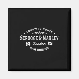 Scrooge und Marley Countryhaus Weihnachtslied Caro Magnet