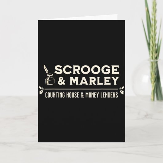 Scrooge Und Marley Zählhaus Ens Karte (Vorderseite)