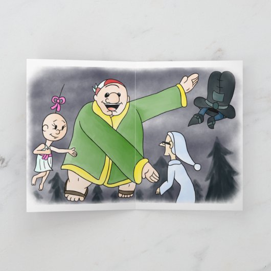 Scrooge und SweetHart - Faltkarte Karte (Innenseite)