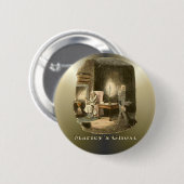 Scrooge von Weihnachten - ein Weihnachten Carol Button (Vorne & Hinten)