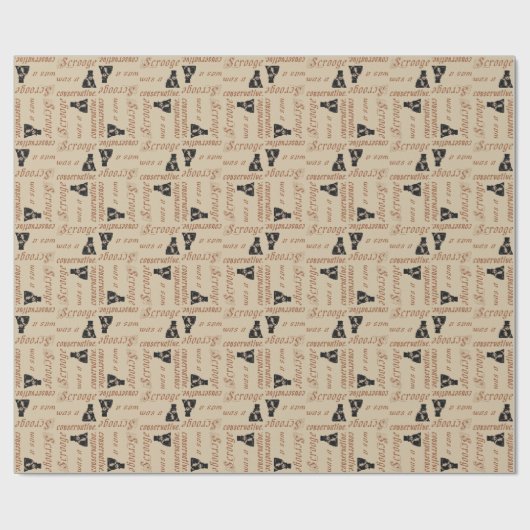 Scrooge war konservativ geschenkpapier (Flach)