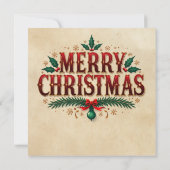 Scrooge Weihnachtskarte (Rückseite)