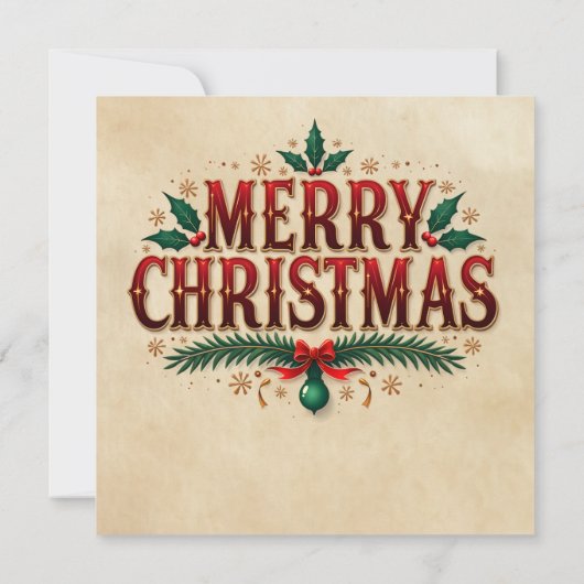 Scrooge Weihnachtskarte (Rückseite)