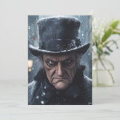 Scrooge Weihnachtskarte (Stehend Vorderseite)