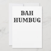 Scrooge Weihnachtskarte (Rückseite)