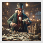 Scrooge Window Cloning Fensteraufkleber (Blatt)
