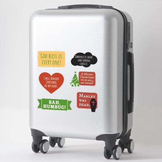 Scroooge a Christmas Carol Quotes Sticker Pack (Koffer)