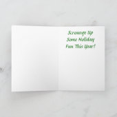 Scrounge Up Holiday Fun Weihnachtskarte Feiertagskarte (Innenseite)