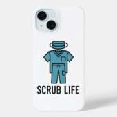 Scrub Life Apple 15 iPhone Case (Rückseite)