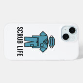 Scrub Life Apple 15 iPhone Case (Rückseite (Horizontal))