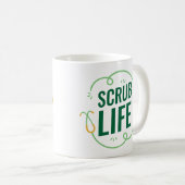 Scrub Life Mug – Fun Gift for Nurses & Medical Sta Kaffeetasse (VorderseiteRechts)