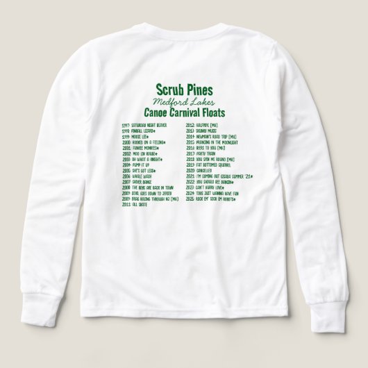 Scrub Pines Gear Tri-Blend-Shirts (Design Rückseite)