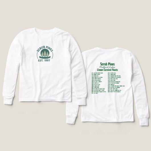 Scrub Pines Gear Tri-Blend-Shirts (Design Vorderseite & Rückseite)