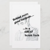 Scrub Tech Briefpapier (Vorne/Hinten)