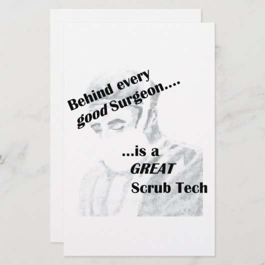 Scrub Tech Briefpapier (Vorne/Hinten)