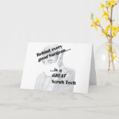 Scrub Tech Karte (Gelbe Blume)