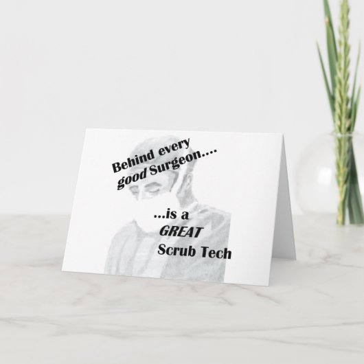 Scrub Tech Karte (Vorderseite)