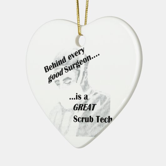 Scrub Tech Keramik Ornament (Links)