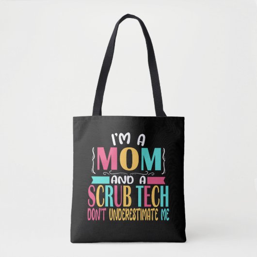 Scrub Tech Mama Surg Technologe Geschenk Tasche (Vorderseite)