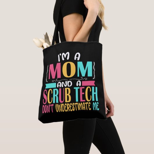 Scrub Tech Mama Surg Technologe Geschenk Tasche (Von Nahem)