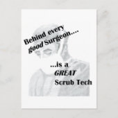 Scrub Tech Postkarte (Vorderseite)