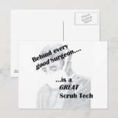 Scrub Tech Postkarte (Vorne/Hinten)