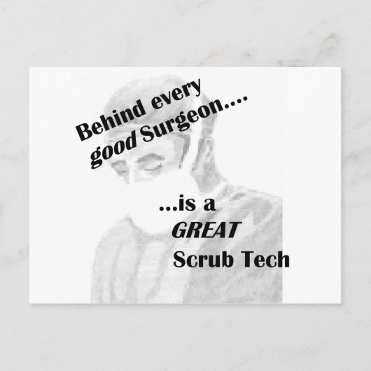 Scrub Tech Postkarte (Vorderseite)