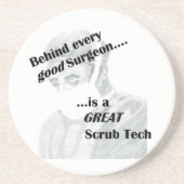 Scrub Tech Sandstein Untersetzer (Vorne)