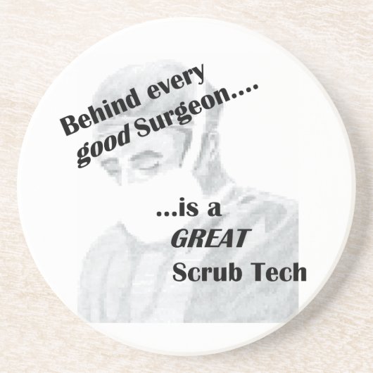 Scrub Tech Sandstein Untersetzer (Vorne)