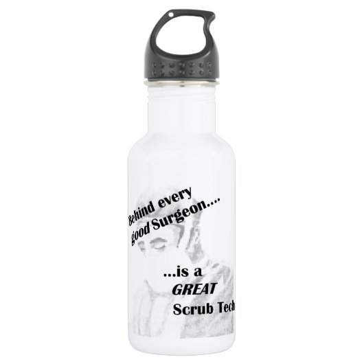Scrub Tech Trinkflasche (Vorderseite)