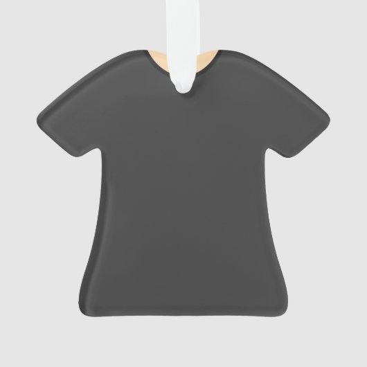 Scrub Top Ornament - Graue Oberseite mit heller Ha (Rückseite)