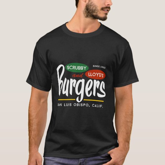 Scrubby Lloyd's Burgers San Luis Obispo Kalifornie T-Shirt (Vorderseite)