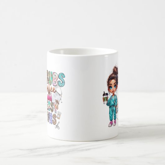 Scrubs, Kaffee, Buben, Krankenschwester Kaffeetasse (Mittel)