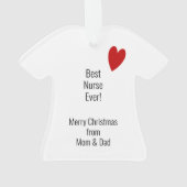 Scrubs Nurse Doctor Profession Ornament (Rückseite)