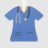 Scrubs Nurse Doctor Profession Ornament (Vorderseite)