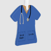 Scrubs Nurse Doctor Profession Ornament (Vorderseite)