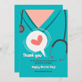 Scrubs Nurses Day Card Feiertagskarte (Vorne/Hinten)