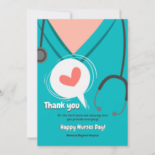 Scrubs Nurses Day Card Feiertagskarte