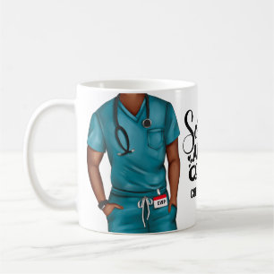 Scrubs und Coffee Nurse Personalisiert Coffee Tass Kaffeetasse