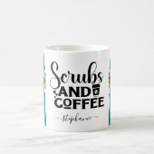 Scrubs und Coffee Nurse Personalisiert Coffee Tass Kaffeetasse (Mittel)