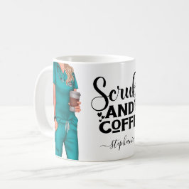 Scrubs und Coffee Nurse Personalisiert Coffee Tass Kaffeetasse