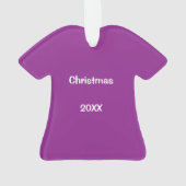 Scrubs Uniform Nurse Lila Shirt Weihnachtsgebäck Ornament (Rückseite)