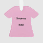Scrubs Uniform Nurse Pink Shirt Weihnachtsgebäck Ornament (Rückseite)