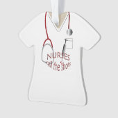 Scrubs Uniform Nurses Call Shots Weihnachten Ornament (Vorderseite)